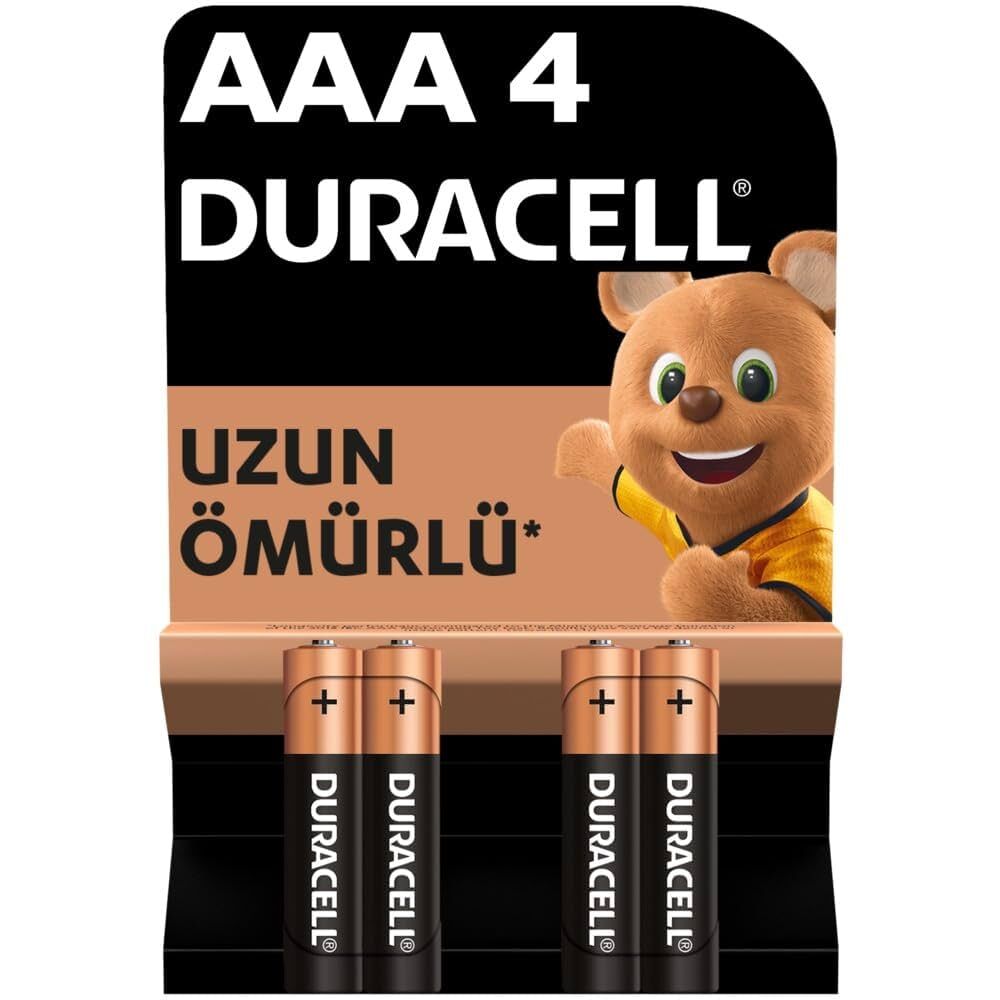 DURACELL BASIC AAA ALKALİN İNCE KALEM PİL 4LÜ