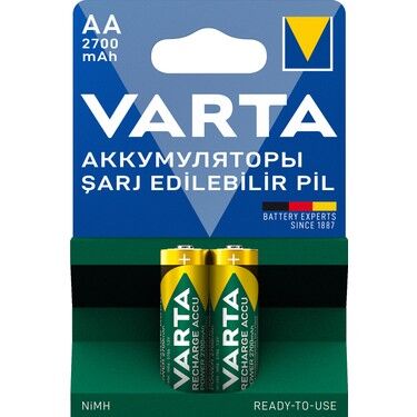 VARTA 2700MAH ŞARJLI AA 2Lİ PİL