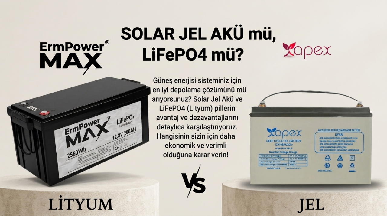 Solar Jel Akü mü, LiFePO4 mü?