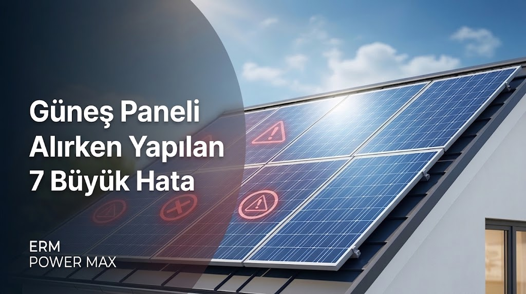Güneş Paneli Alırken Yapılan 7 Büyük Hata