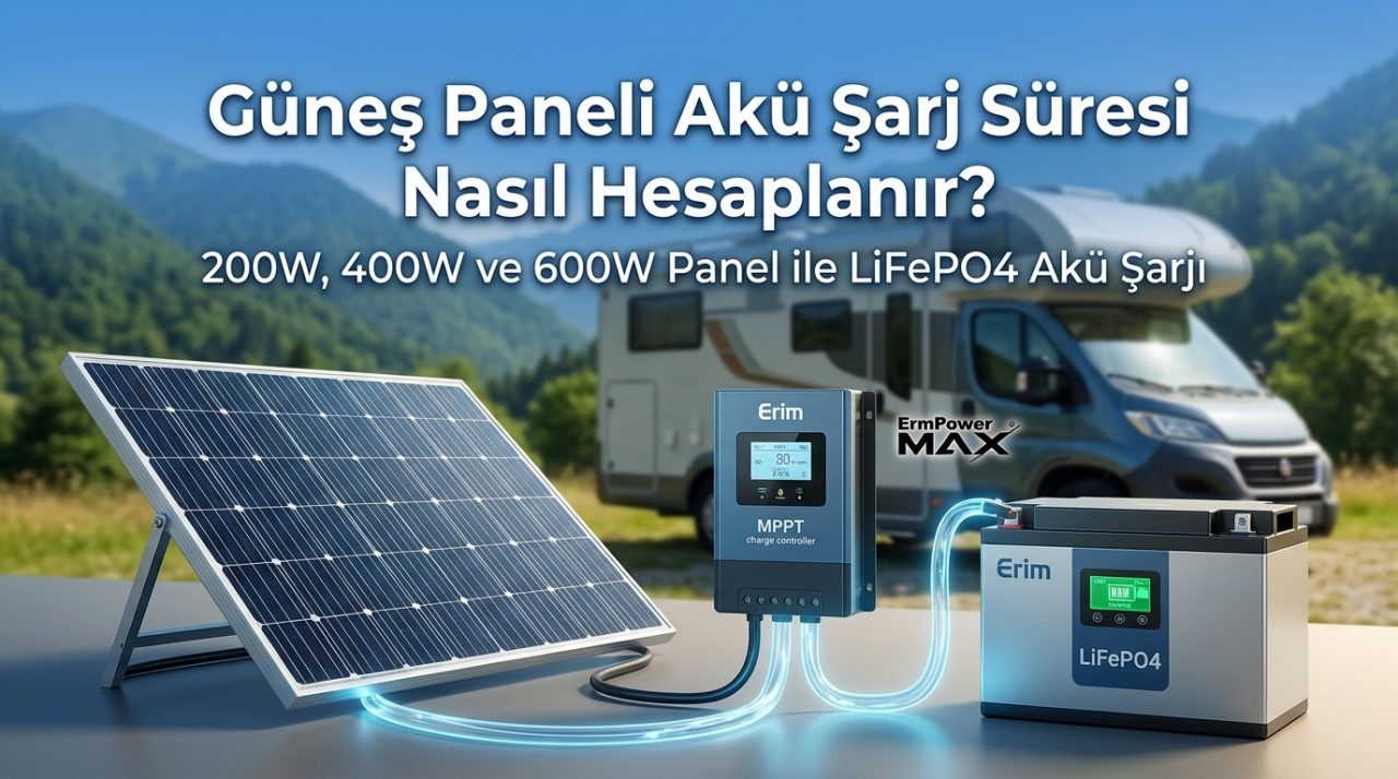 Güneş Paneli Aküyü Kaç Saatte Şarj Eder? Şarj Süresi Nasıl Hesaplanır?