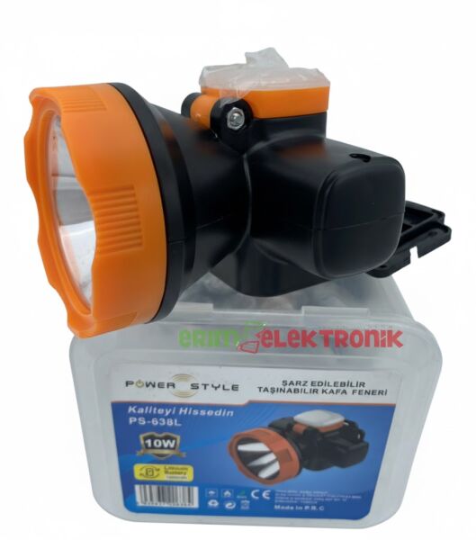 POWERSTYLE PS-638L 10W ŞARJLI KAFA FENERİ
