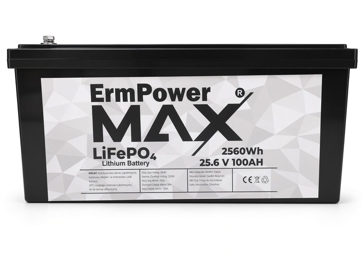 ERM POWER MAX-TİTANX 25.6V255AH LİFEPO4 AKÜ