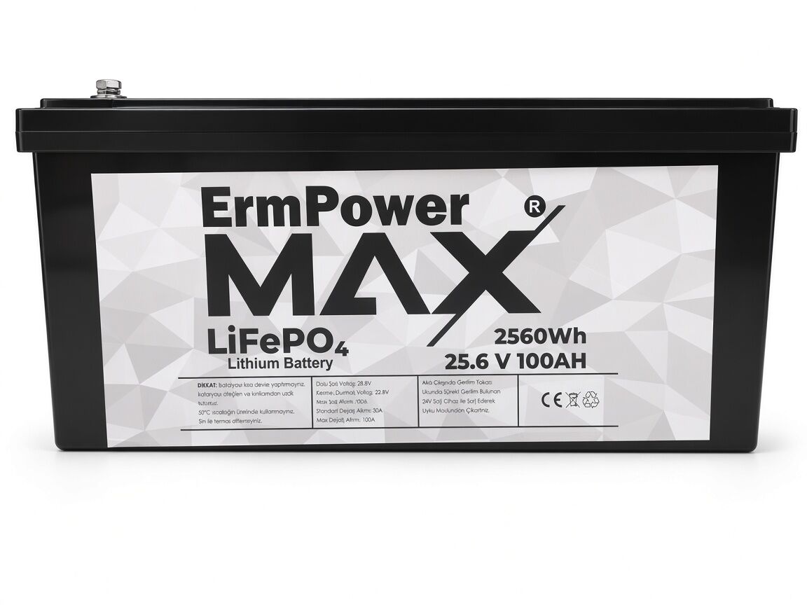 ERM POWER MAX-TİTANX 25.6V255AH LİFEPO4 AKÜ