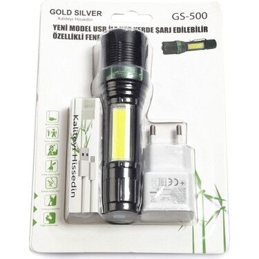 GOLD SİLVER GS-500 ŞARJLI FENER