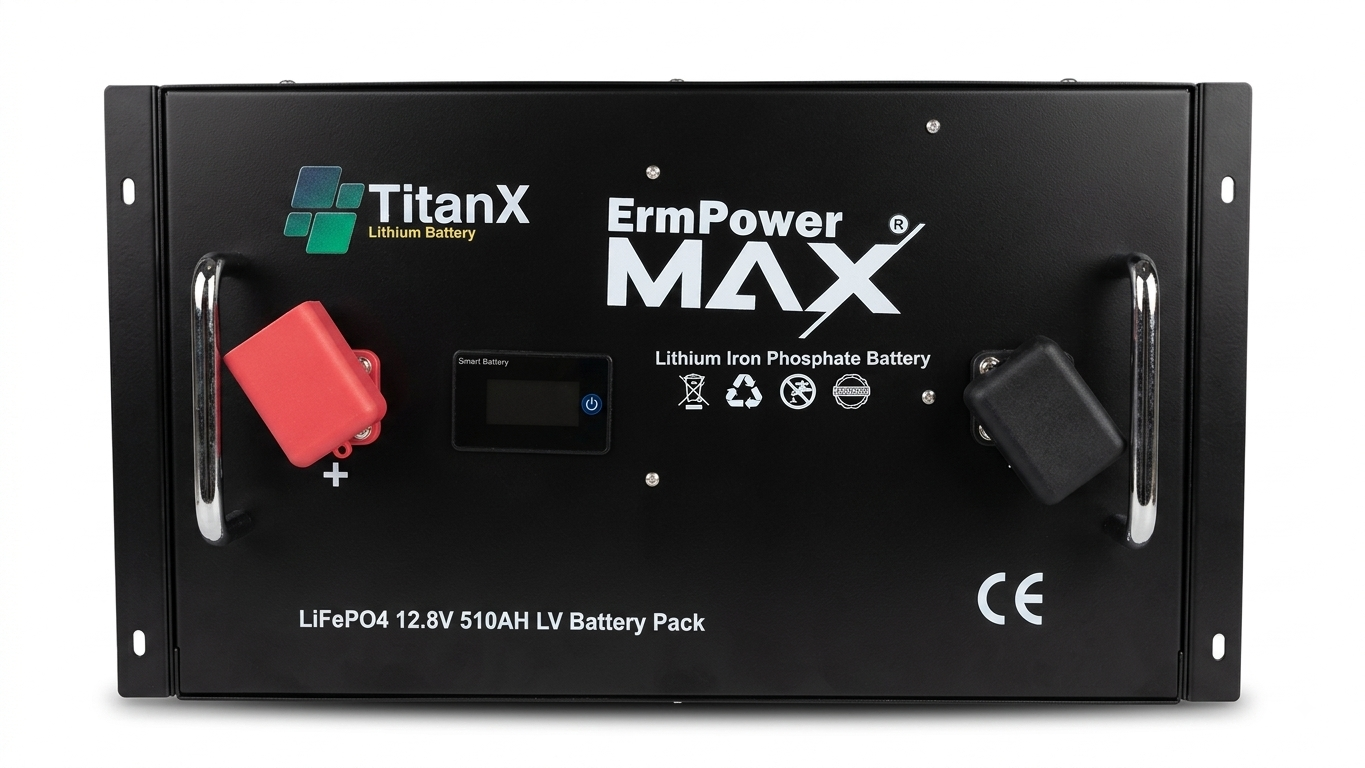ERM POWER MAX-TİTANX 12.8V510AH LİFEPO4 AKÜ