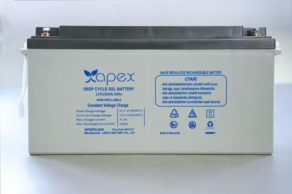 Apex 12V 150Ah Jel Akü