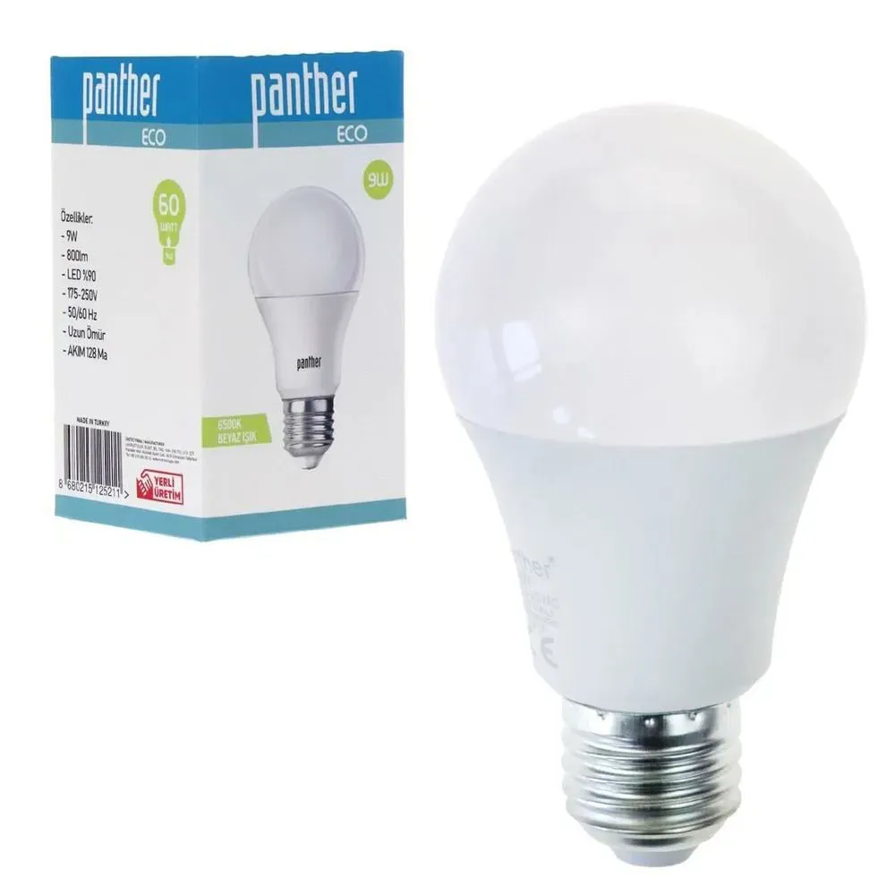 PANTHER 9 WATT LED AMPÜL BEYAZ