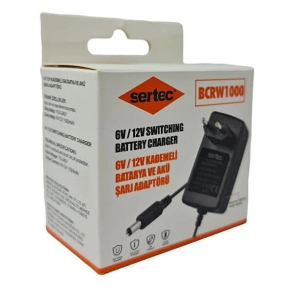 SERTEC BCRW1000 6V/12V ŞARJ CİHAZI