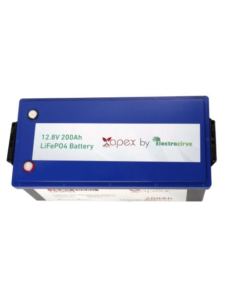 Apex 12.8V 200Ah Lityum (LiFePO4) Batarya