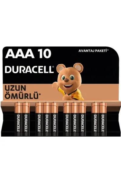 DURACELL BASIC AAA ALKALİN İNCE KALEM  PİL 10LU