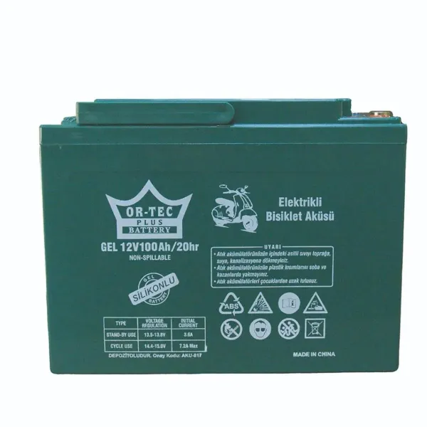 OR-TEC 12V80AH(100AH) JEL AKÜ