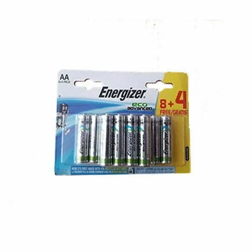 ENERGİZER ECO ADVANCED İNCE KALEM PİL AAA 8+4 12Lİ PİL
