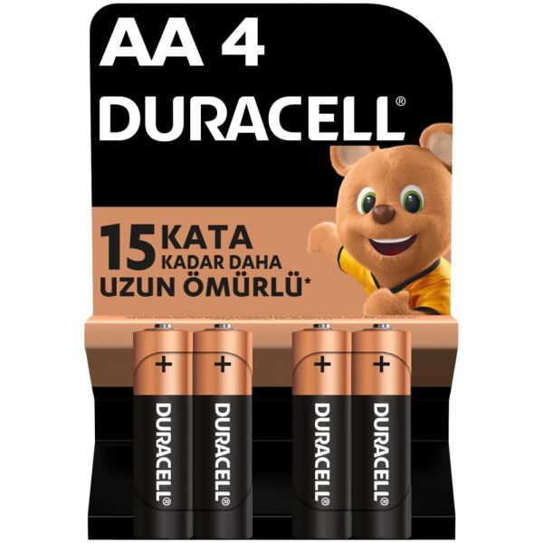 DURACELL BASIC AA ALKALİN KALEM PİL 4LÜ