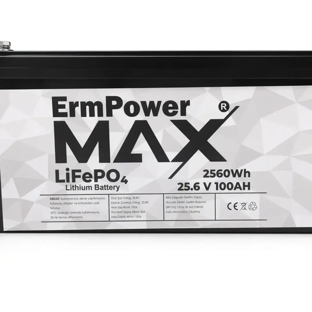 ERM POWER MAX 25.6V100AH LİFEPO4 AKÜ