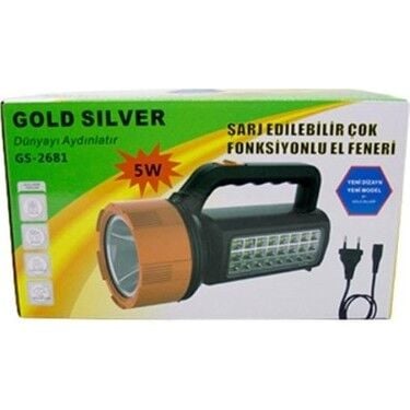 GOLDSİLVER GS-2681 5W ŞARJLI PROJECTÖR
