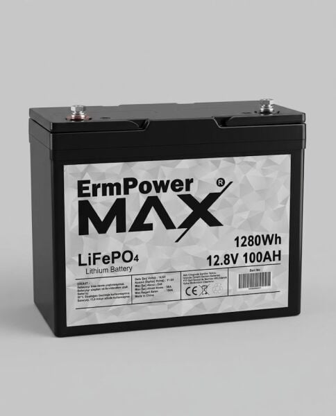 ERM POWER MAX 12.8V100AH LİFEPO4 AKÜ