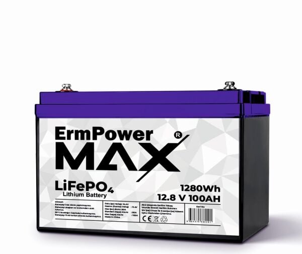 ERM POWER MAX 12.8V100AH LİFEPO4 AKÜ