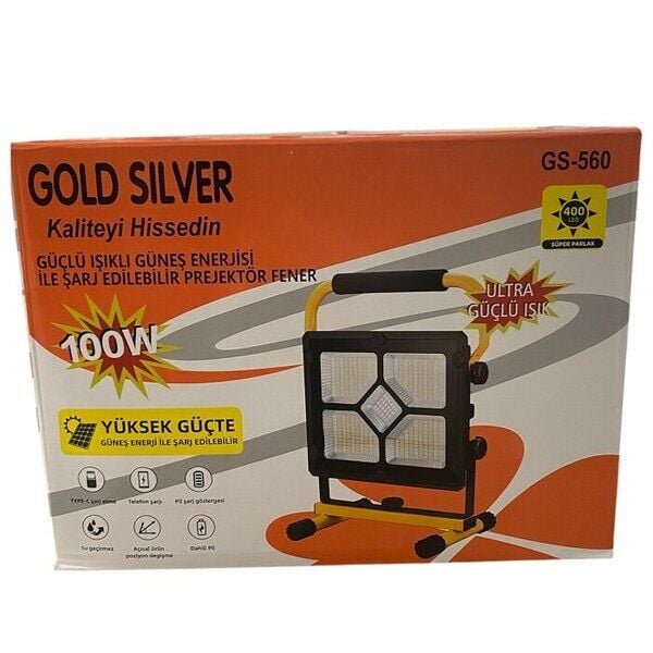 GOLD SİLVER GS-560 SOLAR PROJEKTÖR 100W