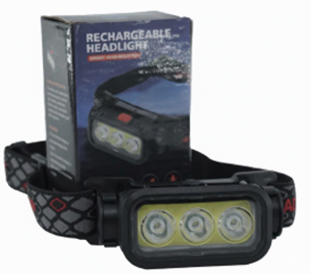 RECHARGEABLE HEADLIGHT KAFA LAMBASI