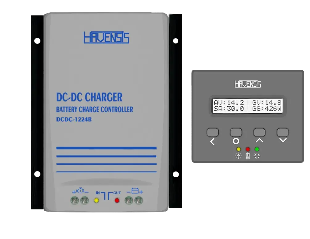 HAVENSİS 40A DC-DC AKÜ ŞARJ CİHAZI+EKRAN