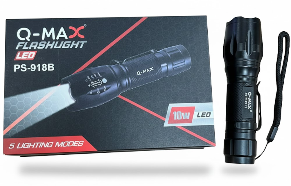 Q-MAX PS-918B 10W FLASHLİGHT EL FENERİ