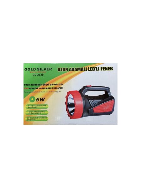 GOLD SİLVER GS-2630 5W EL FENERİ
