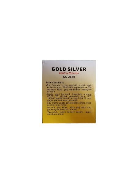 GOLD SİLVER GS-2630 5W EL FENERİ
