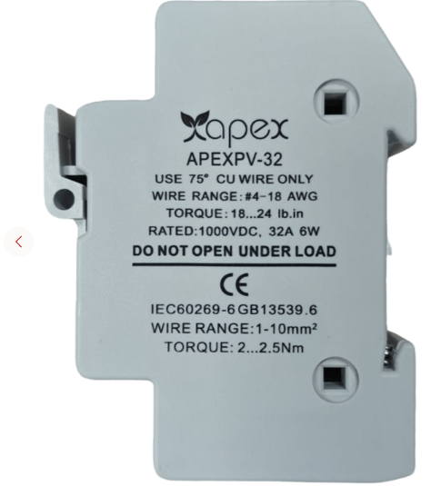 APEX DC SİGORTA YUVASI 32A DC 1000V
