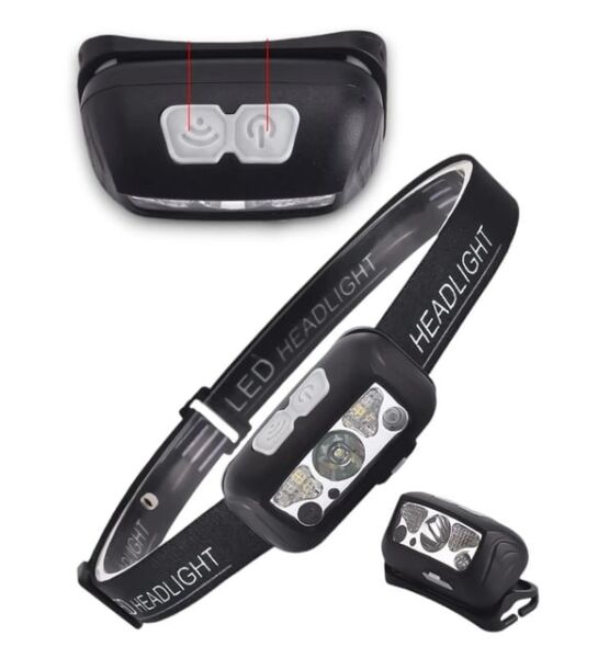 HEADLAMP HS-43 ŞARLI SENSERLÜ KAFA LAMBASI