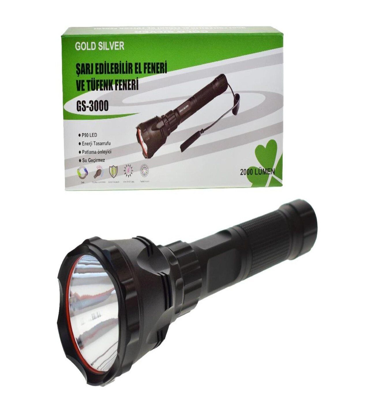 GOLD SİLVER GS-3000 EL VE TÜFEK FENERİ