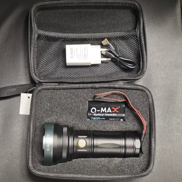 Q-MAX PS-3500 ŞARJLI PROFESYONEL AVCI EL FENERİ