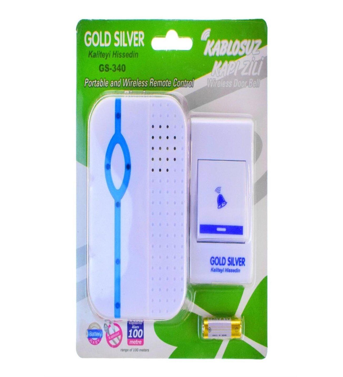 GOLD SİLVER GS-340 KABLOSUZ KAPI ZİLİ