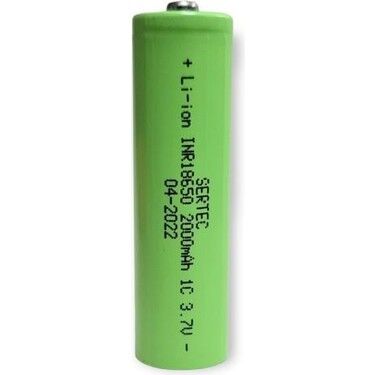 SERTEC 18650 2000MAH 1C BAŞLI PİL