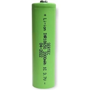 SERTEC 18650 2000MAH 1C BAŞLI PİL