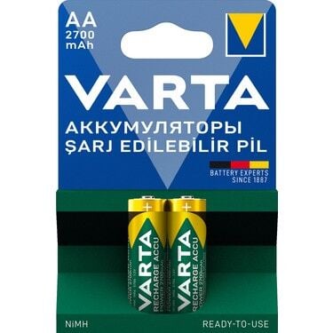 VARTA 2700MAH ŞARJLI AA 2Lİ PİL