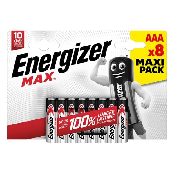 ENERGİZER MAX AAA 8Lİ PİL
