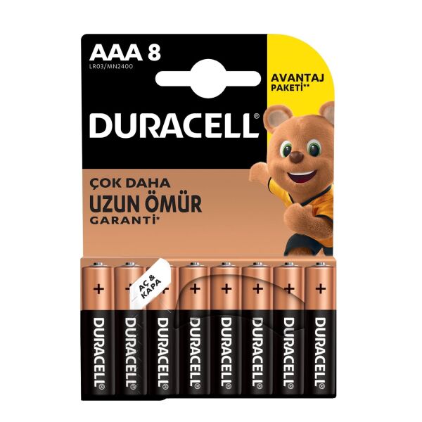 DURACELL AAA 8Lİ PİL