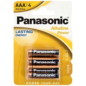 PANASONİC POWER ALKALİNE AAA 4LÜ PİL
