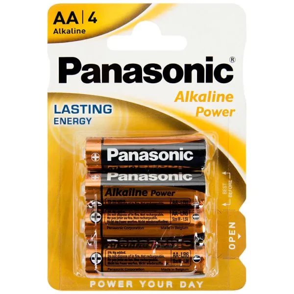 PANASONİC POWER ALKALİNE AA 4LÜ PİL